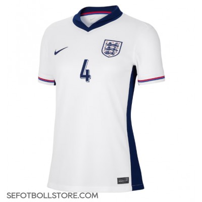 England Declan Rice #4 Replika Hemmatröja Dam EM 2024 Kortärmad England Declan Rice #4 Replika Hemmatröja Dam EM 2024 Kortärmad
